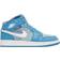 Nike Air Jordan 1 Mid Washed Denim GS - Dutch Blue/White