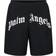 Palm Angels Curved Logo Swim Shorts - Black/White