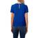 CeCe Women's Pin-Tucked Front Short Sleeve Crew Neck Blouse - Deep Royal Blue