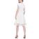 Donna Ricco Lace Trim A-Line Dress - White