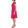 Donna Ricco Lace Trim A-Line Dress - Dark Pink