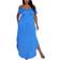 White Mark Lexi Maxi Dress Plus Size - Royal Blue