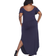 White Mark Lexi Maxi Dress Plus Size - Navy