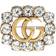 Gucci Double G Brooch - Gold/Transparent
