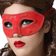 BigBuy Carnival Mask Red