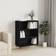 vidaXL Engineered Wood Black Book Shelf 90cm