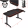 Costway T-Shaped Gaming Desk - Black, 1397x660x749mm