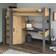 Parisot wardrobe desk storage space Bunk Bed 90x200cm