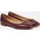 Chloé Lauren leather ballet flats purple