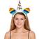 Boland Unicorn Horn Tiara with Rainbow Ears