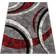 Paco Home Large rug Red, Grey, Black cm