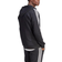 Adidas Essentials Fleece 3-stripes Full-zip Hoodie - Black