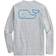 Vineyard Vines Whale Logo Long-Sleeve Harbor Performance Tee - Grey Heather