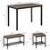 Homcom Industrial Dining Set 109.9x69.9cm 4pcs