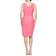 Alex Evenings Short Side Ruched Compression Dress - Hot Pink