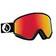 Volcom Women's Yae Gloss Black Goggle Red Chrome