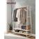 Vasagle RGR112W09 Oak/Cream White Clothes Rack 100x160cm