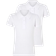 George for Good Girl's Scallop School Polo Shirts 2-pack - White