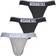 Diesel 3-Pack Basic Cotton Jockstraps, Black/grey