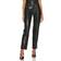 Alice + Olivia Ming Vegan Leather Ankle Pants BLACK