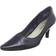 Easy Street Chiffon Pointed-Toe Pumps - Navy