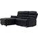 Left Hand Chaise and Recliner Sofa 206cm 3 Seater