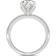 Charles & Colvard Pear Forever One Moissanite Micro Pave Ring - White Gold/Transparent