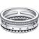 Pandora Signature Logo Pavé & Beads Ring - Silver/Transparent