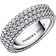 Pandora Timeless Pavé Triple-Row Ring - Silver/Transparent