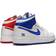 Nike Air Jordan 1 Mid SE GS - White/Multi-Color/Chile Red