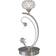 Inspired Lighting Cara 1-Bulb Satin Nickel/Crystal Table Lamp