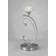 Inspired Lighting Cara 1-Bulb Satin Nickel/Crystal Table Lamp