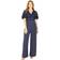 Yumi Lace Bodice Wrap Jumpsuit, Navy