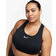 Nike Women's Plus Swoosh Support Sports Bra Black/White 2X