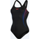 Speedo Placement Muscleback Swimsuit Black/red