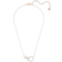 Swarovski Heart & Infinity Symbol Pendant Necklace - Rose Gold/Transparent