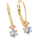 Sif Jakobs Rimini Due Earrings - Gold/Pink/Blue