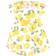 Touched By Nature Girl's Organic Cotton Short-Sleeve Dresses - Lemon Tree