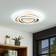 Lindby Rebeka White/Anthracite Ceiling Flush Light 50cm