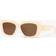 Celine White CL40216U Triomphe Acetate Rectangular-frame