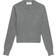 Ami Paris De Coeur Logo Cashmere-Blend Jumper Grey