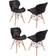 Life Interiors Cecilia Eiffel Black Kitchen Chair 70cm 4pcs