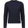 Ami Paris Ribbed Cotton and Wool-Blend Jumper Blue