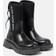 Off-White sponge rubber rain boots women Rubber/Rubber/Fabric/Fabric Black