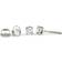 Jewelco London Screw Back Solitaire Studs - White Gold/Diamonds