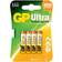 GP Batteries Ultra Alkaline 12 x AAA Multi Coloured