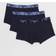 Emporio Armani 3-Pack Cotton-Blend Boxer Trunks Blue