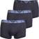 Emporio Armani 3-Pack Cotton-Blend Boxer Trunks Blue