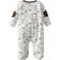 Little Me Cute Puppies Footed One-Piece & Hat - White Print (LBQ02023N)