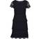 Vera Mont Lace Dress With Ruffle Design Navy